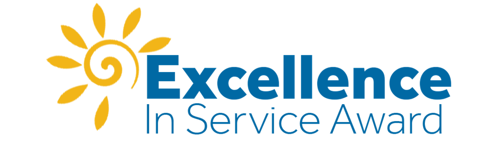 Excellence in Service Award logo