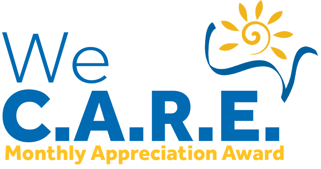 We Care Monthly Appreciation Award Logo